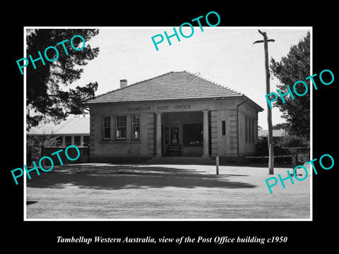 OLD LARGE HISTORIC PHOTO OF TAMBELLUP WESTERN AUSTRALIA, THE POST OFFICE c1950