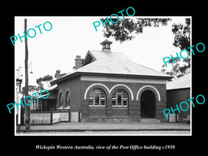 OLD LARGE HISTORIC PHOTO OF WICKEPIN WESTERN AUSTRALIA, THE POST OFFICE c1950