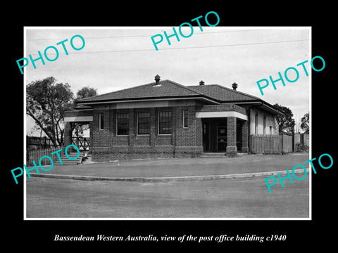 OLD LARGE HISTORIC PHOTO OF BASSENDEAN WESTERN AUSTRALIA, THE POST OFFICE c1940