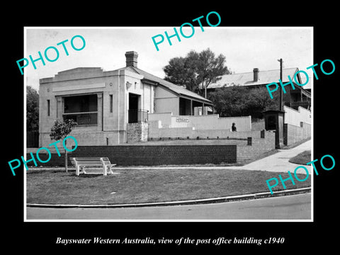 OLD LARGE HISTORIC PHOTO OF BAYSWATER WESTERN AUSTRALIA, THE POST OFFICE c1940