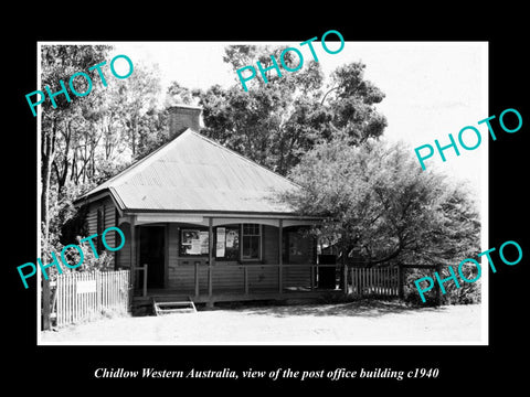 OLD LARGE HISTORIC PHOTO OF CHIDLOW WESTERN AUSTRALIA, THE POST OFFICE c1940