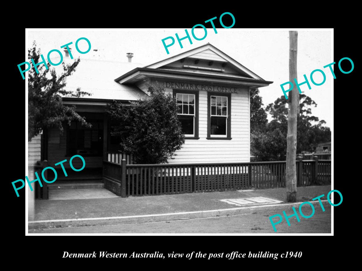 OLD LARGE HISTORIC PHOTO OF DENMARK WESTERN AUSTRALIA, THE POST OFFICE c1940