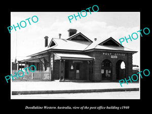 OLD LARGE HISTORIC PHOTO OF DOODLAKINE WESTERN AUSTRALIA, THE POST OFFICE c1940