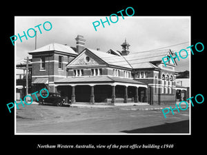 OLD LARGE HISTORIC PHOTO OF NORTHAM WESTERN AUSTRALIA, THE POST OFFICE c1940