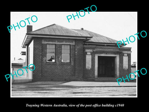 OLD LARGE HISTORIC PHOTO OF TRAYNING WESTERN AUSTRALIA, THE POST OFFICE c1940