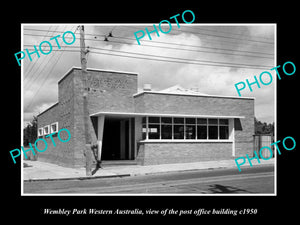 OLD LARGE HISTORIC PHOTO OF WEMBLEY PARK WESTERN AUSTRALIA POST OFFICE c1950