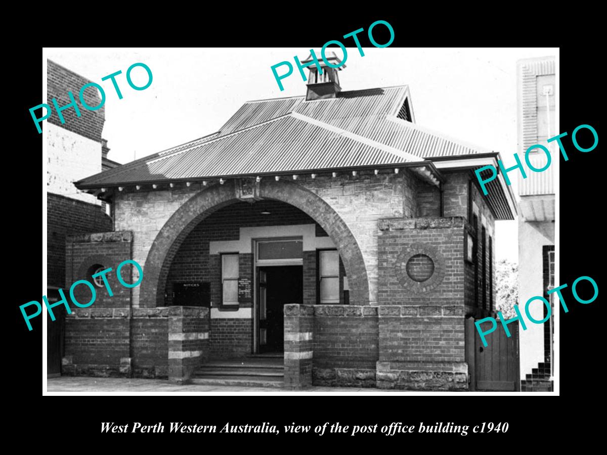 OLD LARGE HISTORIC PHOTO OF WEST PERTH WESTERN AUSTRALIA, THE POST OFFICE c1940