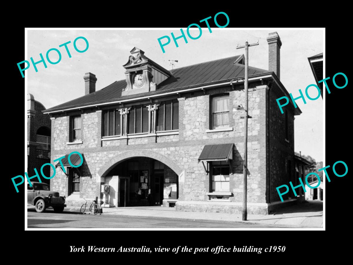 OLD LARGE HISTORIC PHOTO OF YORK WESTERN AUSTRALIA, THE POST OFFICE c1940