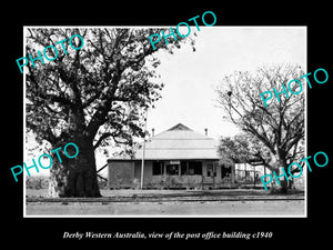 OLD LARGE HISTORIC PHOTO OF DERBY WESTERN AUSTRALIA, THE POST OFFICE c1940