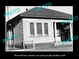 OLD LARGE HISTORIC PHOTO OF KOORDA WESTERN AUSTRALIA, THE POST OFFICE c1940