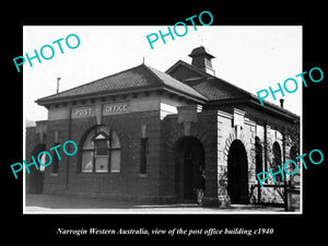 OLD LARGE HISTORIC PHOTO OF NARROGIN WESTERN AUSTRALIA, THE POST OFFICE c1940