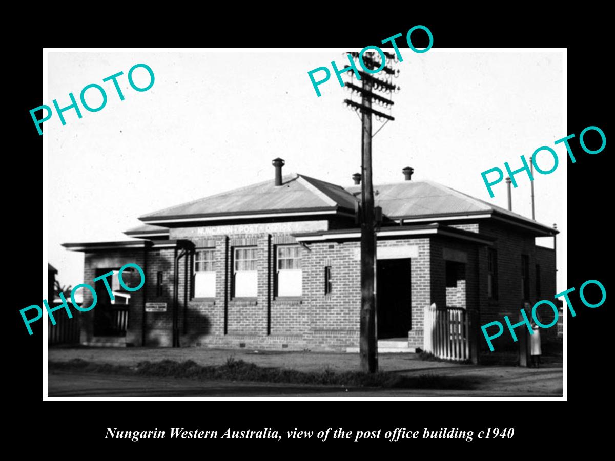 OLD LARGE HISTORIC PHOTO OF NUNGARIN WESTERN AUSTRALIA, THE POST OFFICE c1940