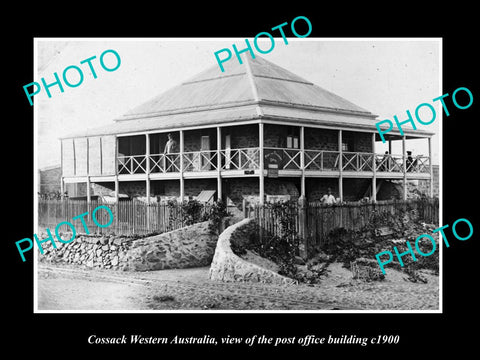 OLD LARGE HISTORIC PHOTO OF COSSACK WESTERN AUSTRALIA, THE POST OFFICE c1900