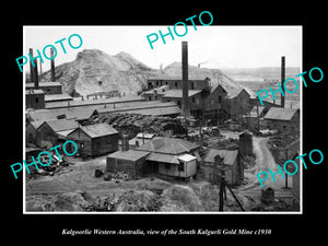 OLD LARGE HISTORIC PHOTO OF KALGORLIE WESTERN AUSTRALIA, KALGURLI GOLD MINE 1930