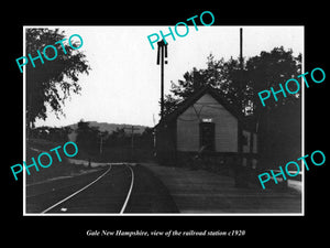 OLD LARGE HISTORIC PHOTO OF GALE NEW HAMPSHIRE, THE RAILROAD STATION c1920 1