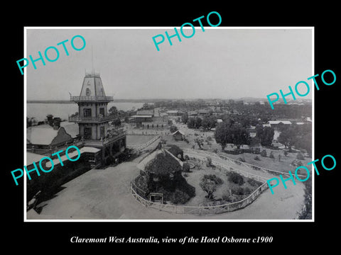 OLD LARGE HISTORIC PHOTO OF CLAREMONT WEST AUSTRALIA, THE HOTEL OSBORNE c1900