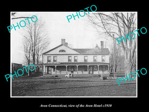 OLD LARGE HISTORIC PHOTO OF AVON CONNECTICUT, VIEW OF THE AVON HOTEL c1910