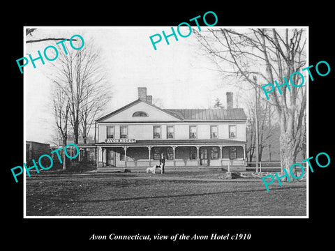 OLD LARGE HISTORIC PHOTO OF AVON CONNECTICUT, VIEW OF THE AVON HOTEL c1910