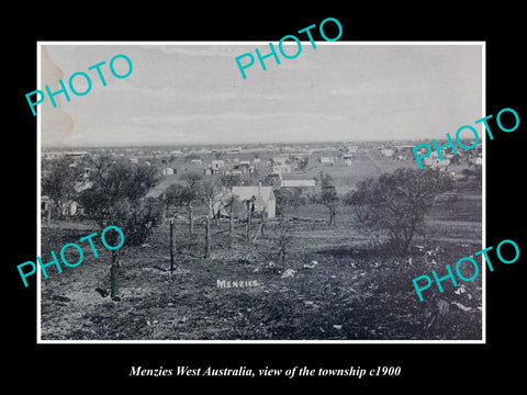 OLD LARGE HISTORIC PHOTO OF MENZIES WEST AUSTRALIA, VIEW OF THE TOWNSHIP c1900