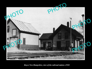 OLD LARGE HISTORIC PHOTO OF BOYCE NEW HAMPSHIRE, THE RAILROAD STATION c1910