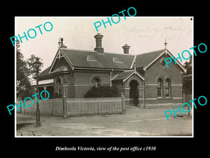 OLD LARGE HISTORIC PHOTO OF DIMBOOLA VICTORIA, VIEW OF THE POST OFFICE 1930