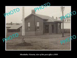 OLD LARGE HISTORIC PHOTO OF MORDIALLOC VICTORIA, VIEW OF THE POST OFFICE 1930