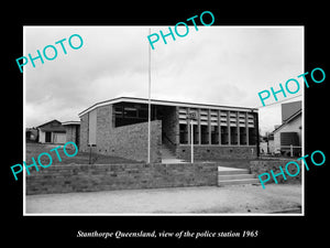 OLD LARGE HISTORIC PHOTO OF STANTHORPE QUEENSLAND, THE POLICE STATION c1965