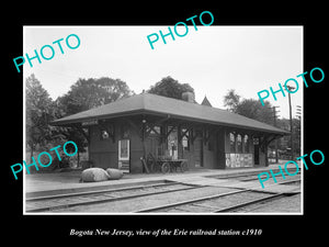 OLD LARGE HISTORIC PHOTO OF BOGOTA NEW JERSEY, ERIE RAILROAD STATION c1910 3