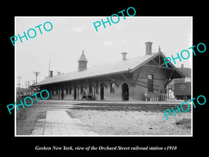 OLD LARGE HISTORIC PHOTO OF GOSHEN NEW YORK, O/S ERIE RAILROAD STATION c1910 3