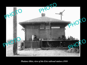 OLD LARGE HISTORIC PHOTO OF PHALANX OHIO, THE ERIE RAILROAD STATION c1910 3