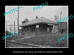 OLD HISTORIC PHOTO OF SOUTH PATERSON NEW JERSEY, ERIE RAILROAD STATION c1910 3