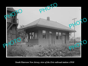 OLD HISTORIC PHOTO OF SOUTH PATERSON NEW JERSEY, ERIE RAILROAD STATION c1910 4