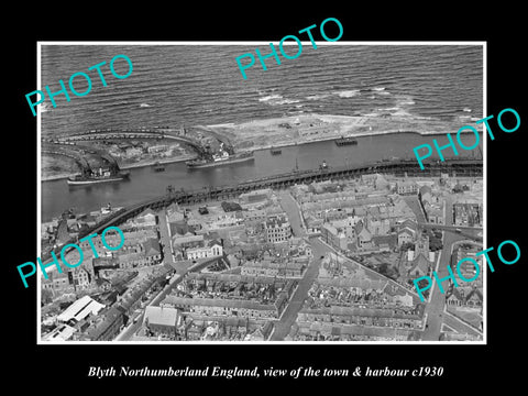 OLD HISTORIC PHOTO OF BLYTH NORTHUMBERLAND ENGLAND, THE TOWN & HARBOUR c1930 3