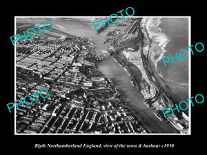 OLD HISTORIC PHOTO OF BLYTH NORTHUMBERLAND ENGLAND, THE TOWN & HARBOUR c1950 3