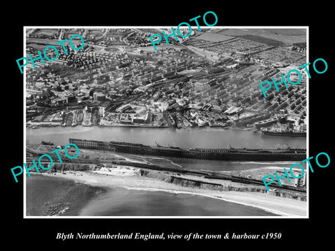 OLD HISTORIC PHOTO OF BLYTH NORTHUMBERLAND ENGLAND, THE TOWN & HARBOUR c1950 4