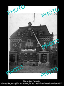 OLD LARGE HISTORIC PHOTO OF KINCARDINE ONTARIO CANADA, THE POST OFFICE c1927