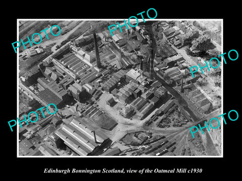 OLD LARGE HISTORIC PHOTO OF EDINBURGH BONNINGTON SCOTLAND, THE OATMEAL MILL 1930