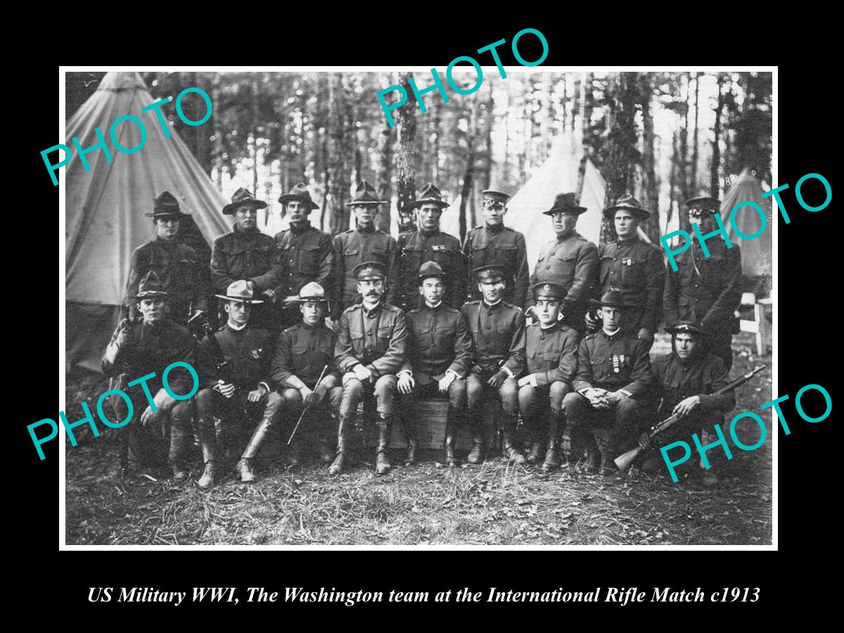 I'm Rifle OLD HISTORIC PHOTO OF USA MILITARY, THE WASHINGTON STATE I/M RIFLE TEA ...