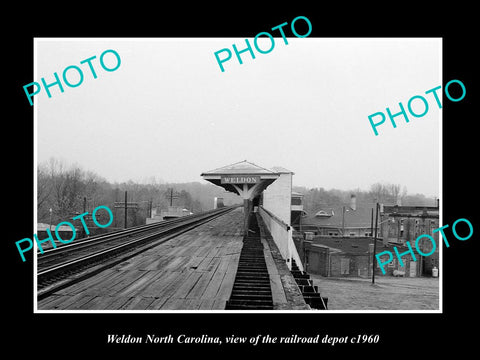 OLD LARGE HISTORIC PHOTO WELDON NORTH CAROLINA, THE RAILWAY DEPOT c1960 2