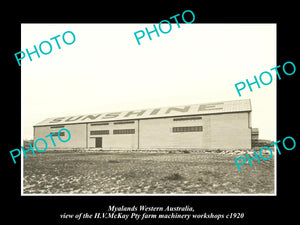 OLD LARGE HISTORIC PHOTO MAYLANDS WESTERN AUSTRALIA, HV McKAY FACTORY c1920