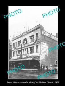 OLD LARGE HISTORIC PHOTO PERTH WESTERN AUSTRALIA, THE MELROSE THEATRE c1920