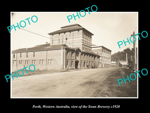 OLD LARGE HISTORIC PHOTO PERTH WESTERN AUSTRALIA, THE SWAN BREWERY c1920 1