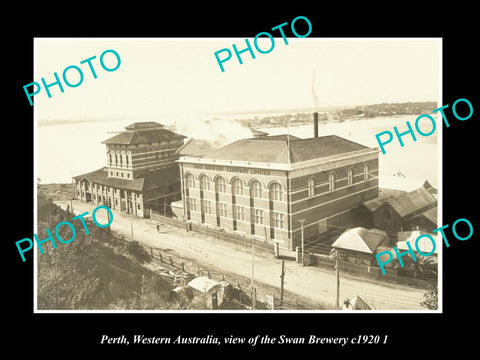 OLD LARGE HISTORIC PHOTO PERTH WESTERN AUSTRALIA, THE SWAN BREWERY c1920 2