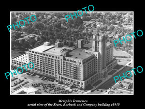 OLD LARGE HISTORIC PHOTO MEMPHIS TENNESSEE, AERIAL VIEW SEARS & ROEBUCK c1940