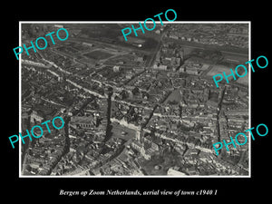 OLD HISTORIC PHOTO BERGEN OP ZOOM NETHERLANDS HOLLAND TOWN AERIAL VIEW c1940 2