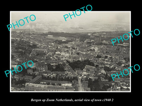 OLD HISTORIC PHOTO BERGEN OP ZOOM NETHERLANDS HOLLAND TOWN AERIAL VIEW c1940 3