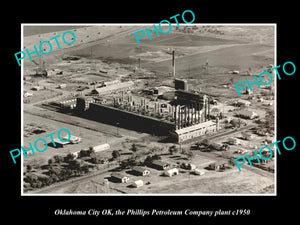 OLD LARGE HISTORIC PHOTO OKLAHOMA CITY OK USA, THE PHILLIPS PETROL CO c1950