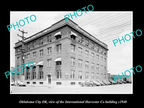 OLD LARGE HISTORIC PHOTO OKLAHOMA CITY OK USA, INTERNATIONAL HARVESTER Co c1940