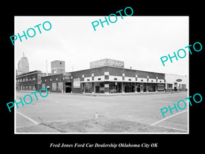 OLD LARGE HISTORIC PHOTO OKLAHOMA CITY OK USA, FRED JONES FORD CAR DEALERSHIP 11