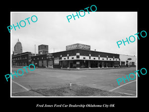 OLD LARGE HISTORIC PHOTO OKLAHOMA CITY OK USA, FRED JONES FORD CAR DEALERSHIP 16